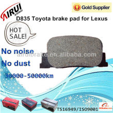 D835 Toyota freio pad para Lexus